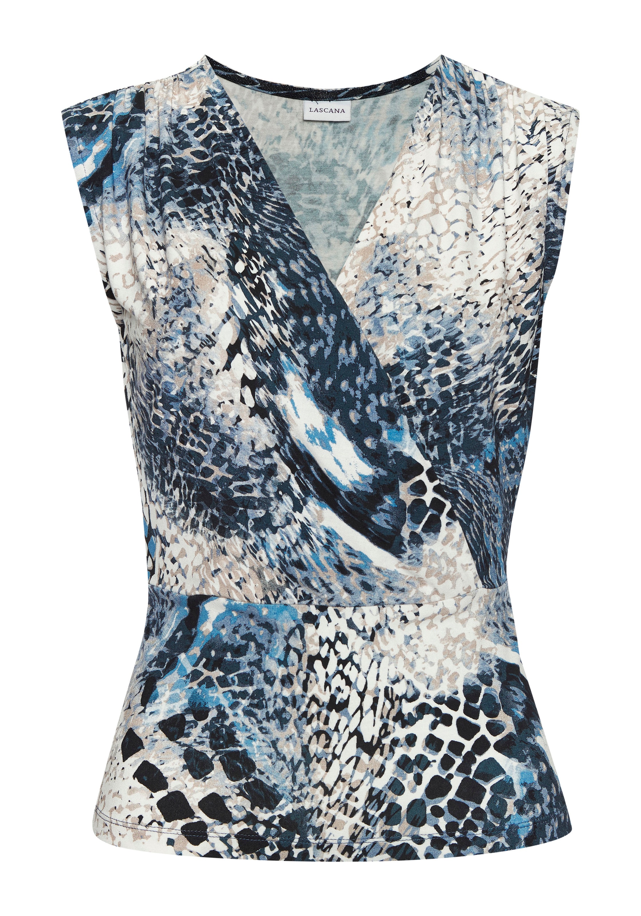 LASCANA Shirttop , mit dezenten Raffungen an der Schulter, elastisches Damentop