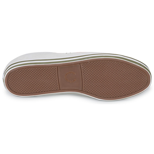 Fred Perry - KINGSTON SUEDE - Blanc / Vert