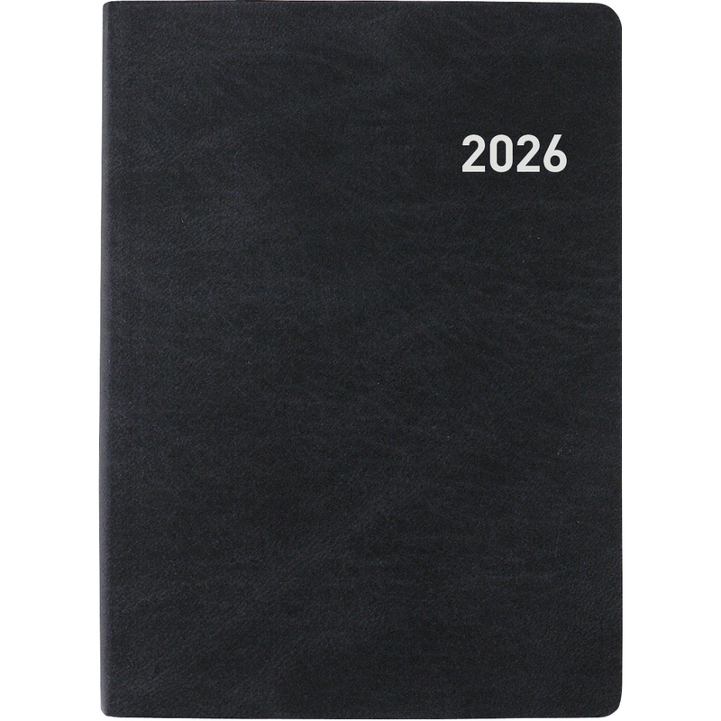 Biella Agenda 2026 Rex, 1 Woche / 2 Seiten, schwarz