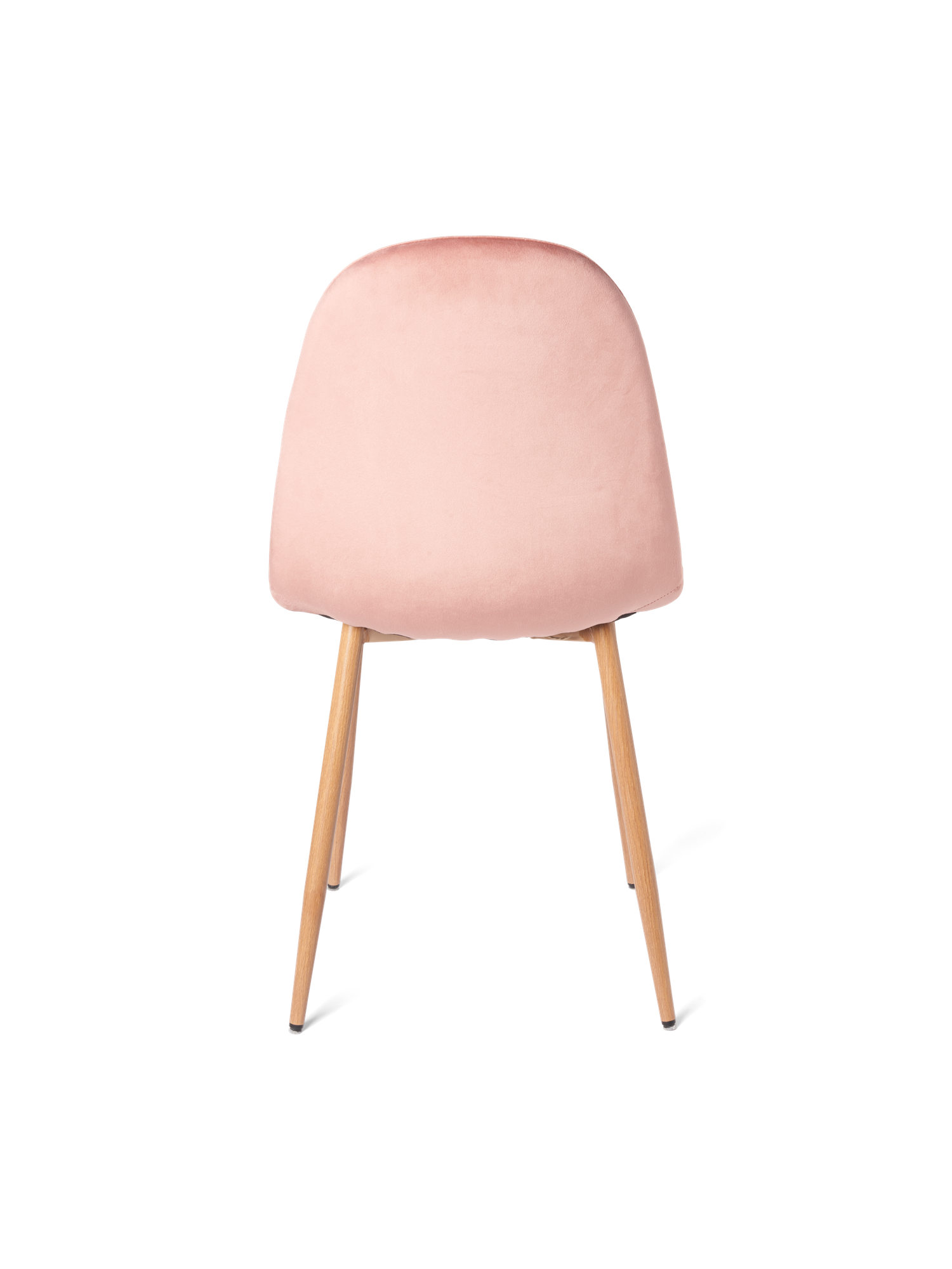 Stol i velour | Polyester/jern/poppeltræ/skum. 40,5 x 44,5 x 89 cm. | Dark Rose