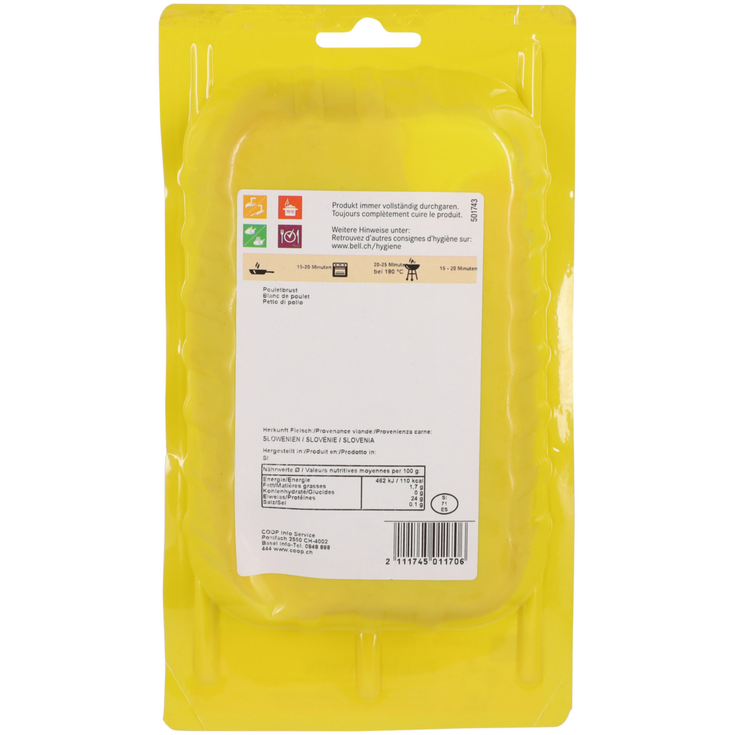 Pouletbrust 2 Stück ca. 320g