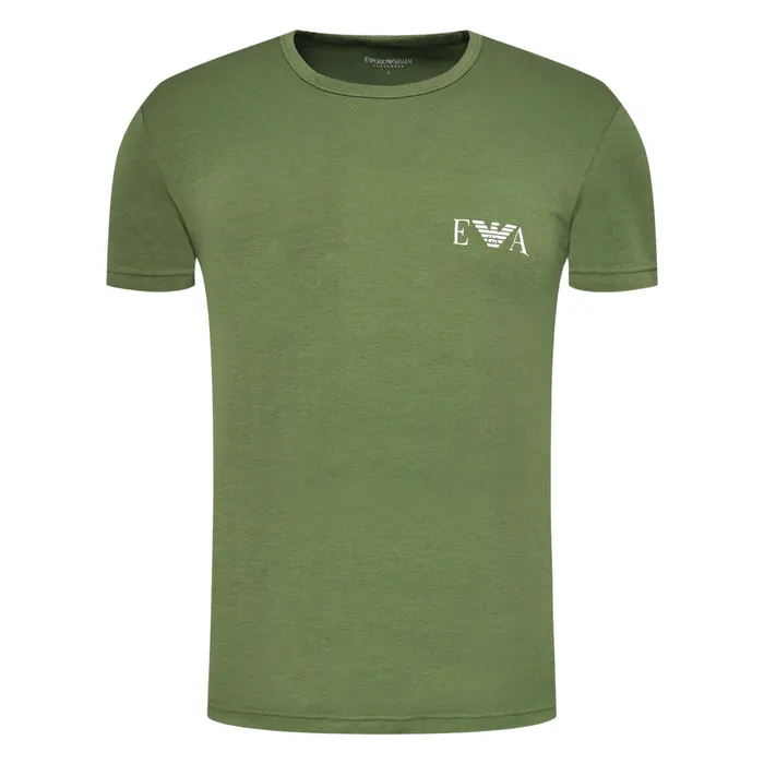 Emporio Armani Bold Monogram Crew T-shirt Heren (2-pack)