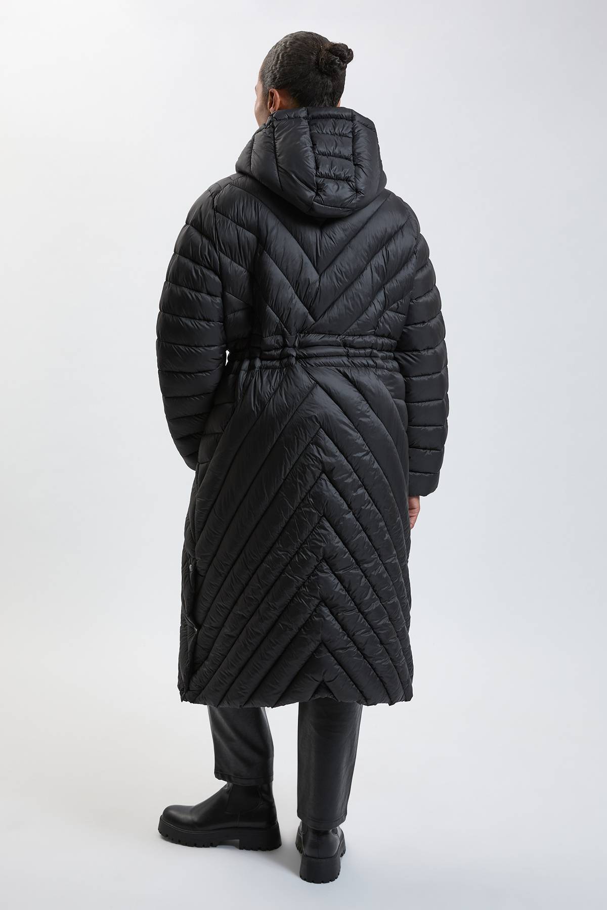 KarenMillen Manteau Léger Grande Taille Longueur Genou Pliable