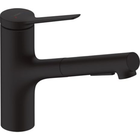 Hansgrohe Zesis M33 køkkenarmatur med udtræk 150 2Jet - mat sort