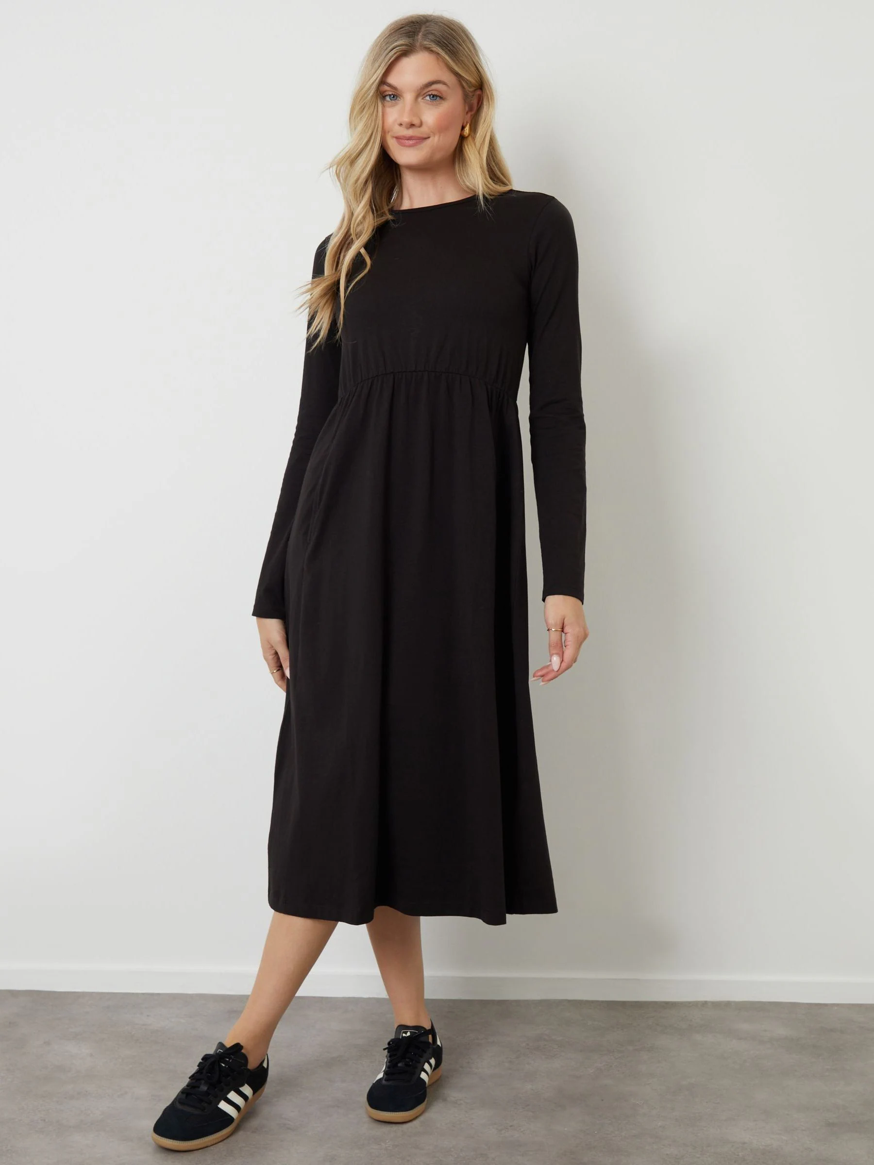 Animal - Threadbare Long Sleeve Jersey Midi Dress