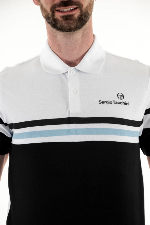 Polos sergio tacchini golfetta 075-wht/bbe