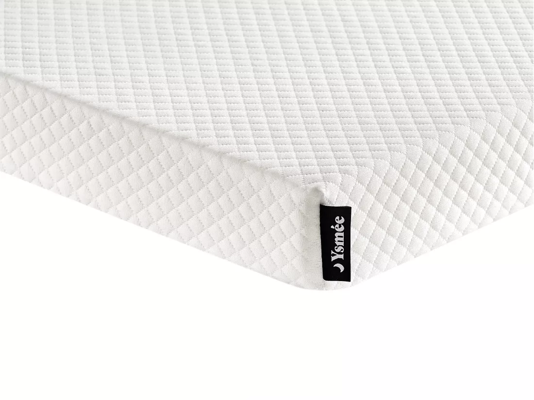 Ensemble 90 x 190 cm sommier coffre blanc + matelas mousse déhoussable ép.9cm - OCHI de YSMÉE