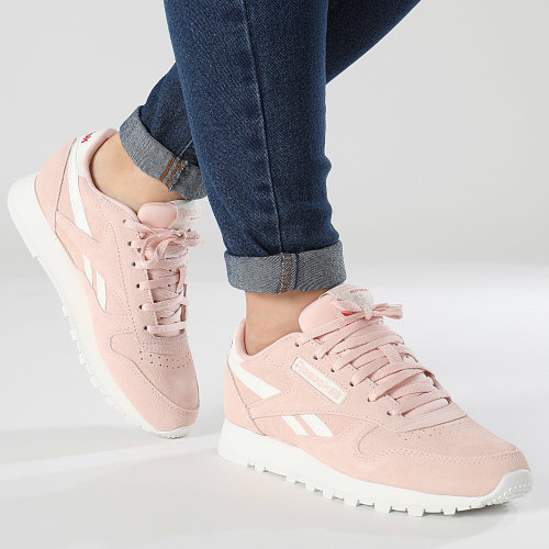Baskets Femme Classic Leather 100033451 Possibly Pink Chalk