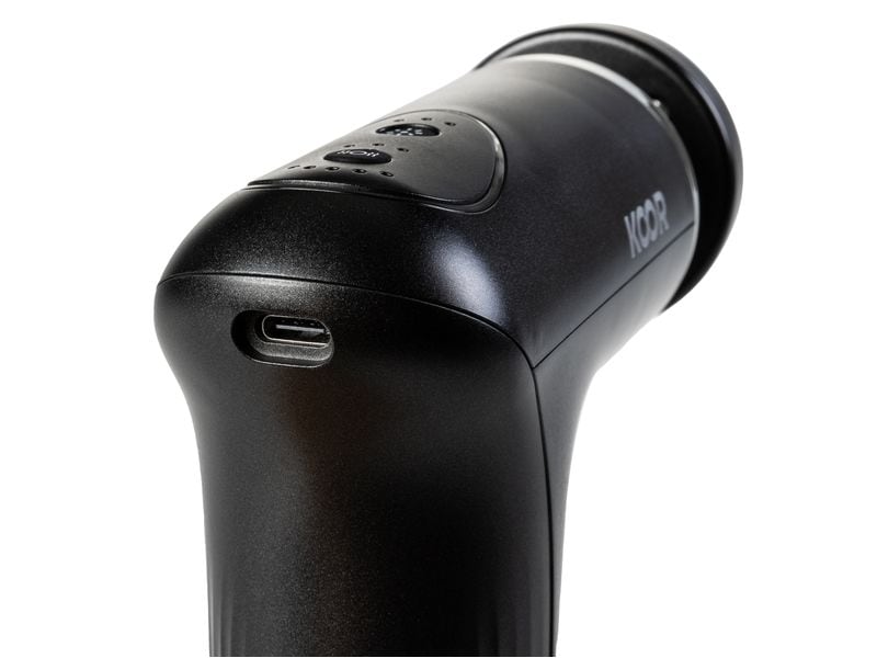 KOOR Massage Pistole Caalda Mini Massage Gun mit Wärmefunktion zur Unterstützung der Regenerationszeiten
