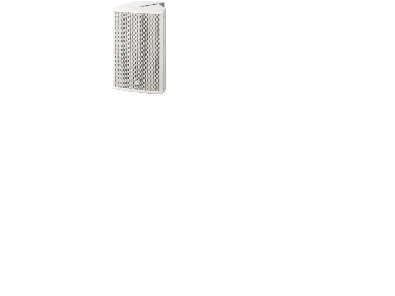 Monacor PAB-308/WS, 2-vejs, Kan monteres i loftet, Gulv, Kan monteres på væggen, Hvid, MDF, Metal, 125 W, 250 W