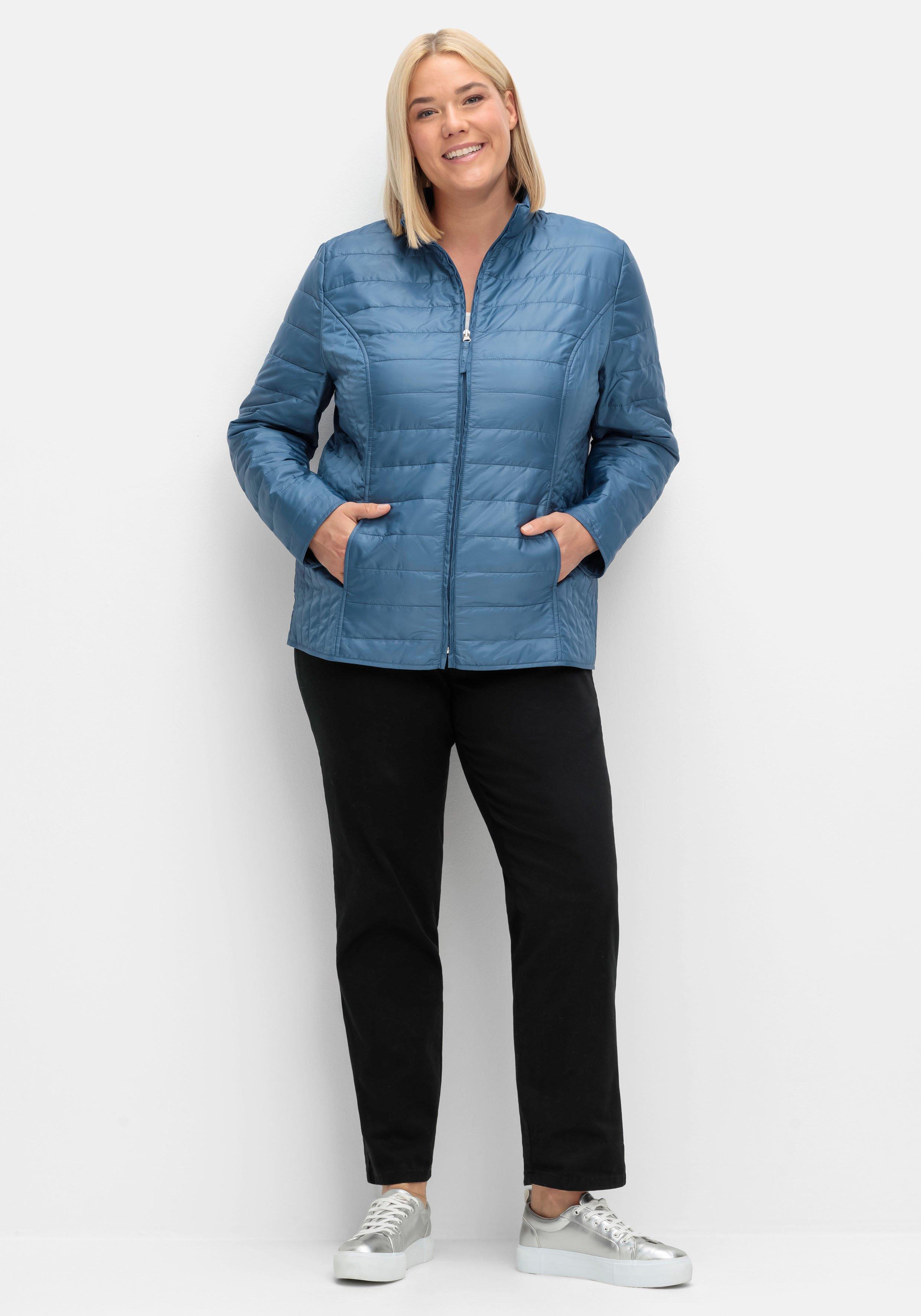 Leicht wattierte Steppjacke mit Stehkragen