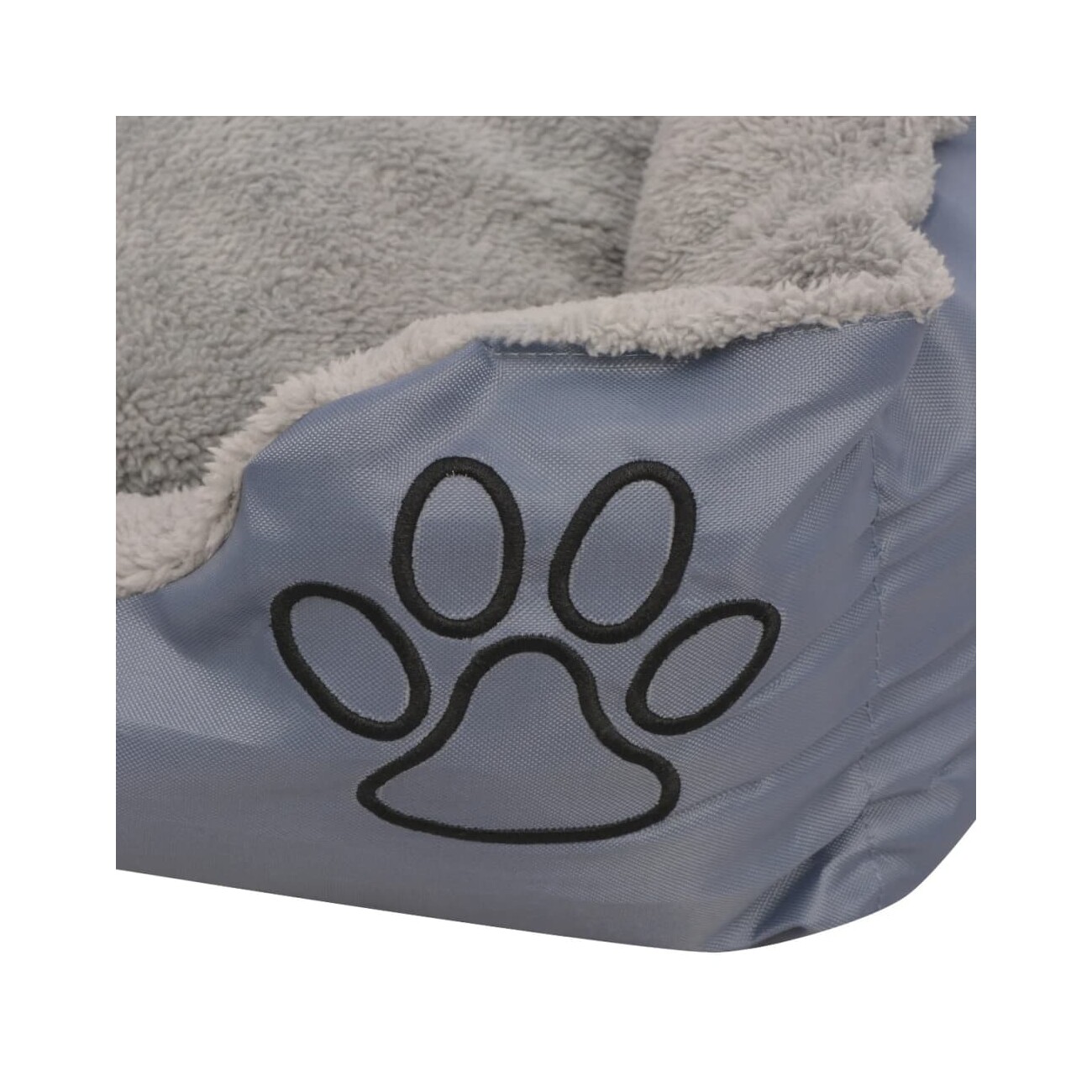 VidaXL Hundebett mit gepolstertem Kissen Grau 48 cm, 48 cm, 18 cm