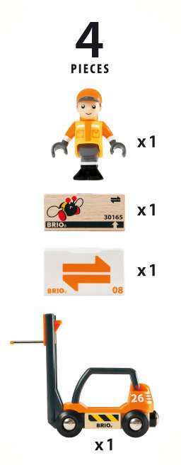 BRIO Spiel Gabelstapler