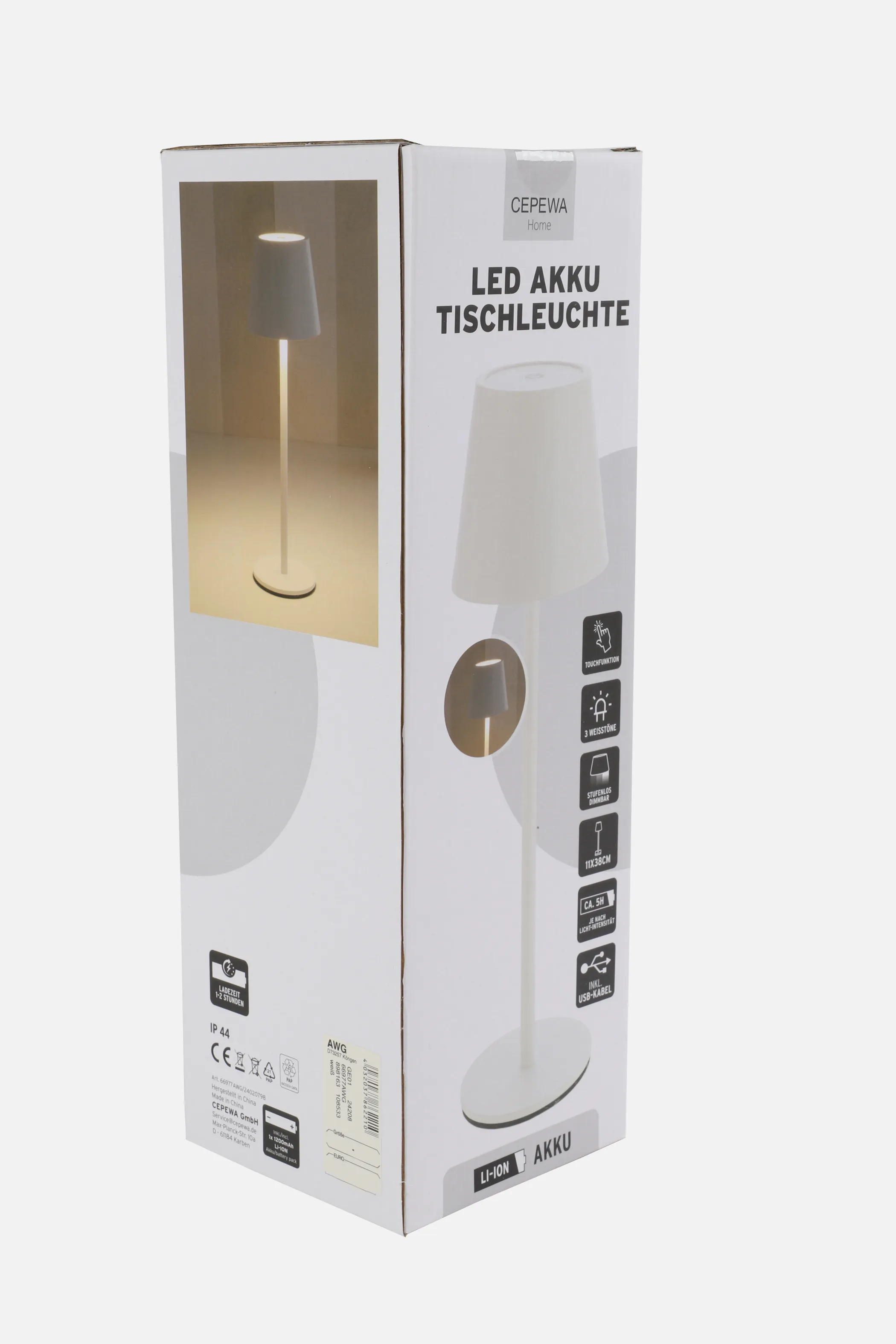 LED Akku Tischleuchte 38cm