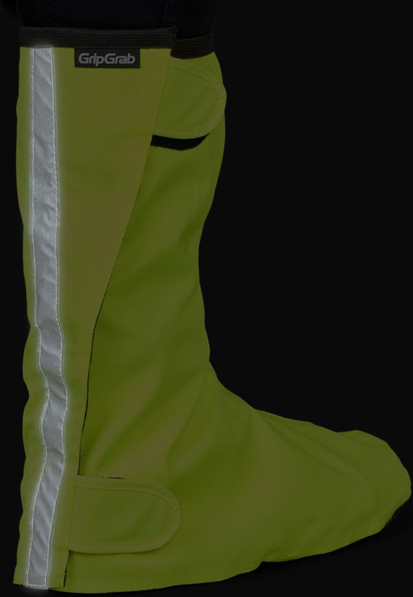 GripGrab DryFoot 2 Vandtæt Urban Skoovertræk, Yellow Hi-Vis