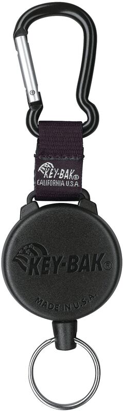 Rieffel Key-Bak Schlüsselanhänger mit Gürtelclip, schwarz