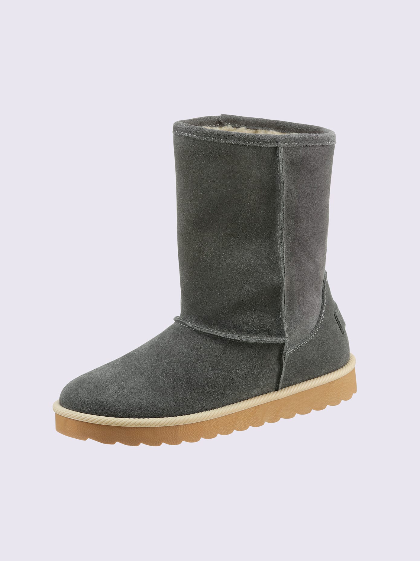 Bottes cuir velours de vache.