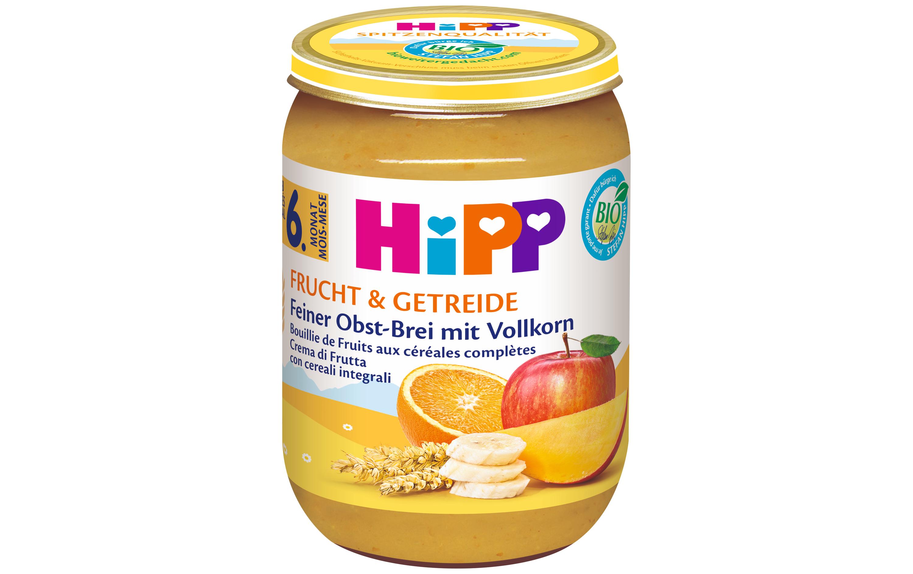Früchte Brei mit Vollkorn 190 gFrucht- und Getreide-Brei