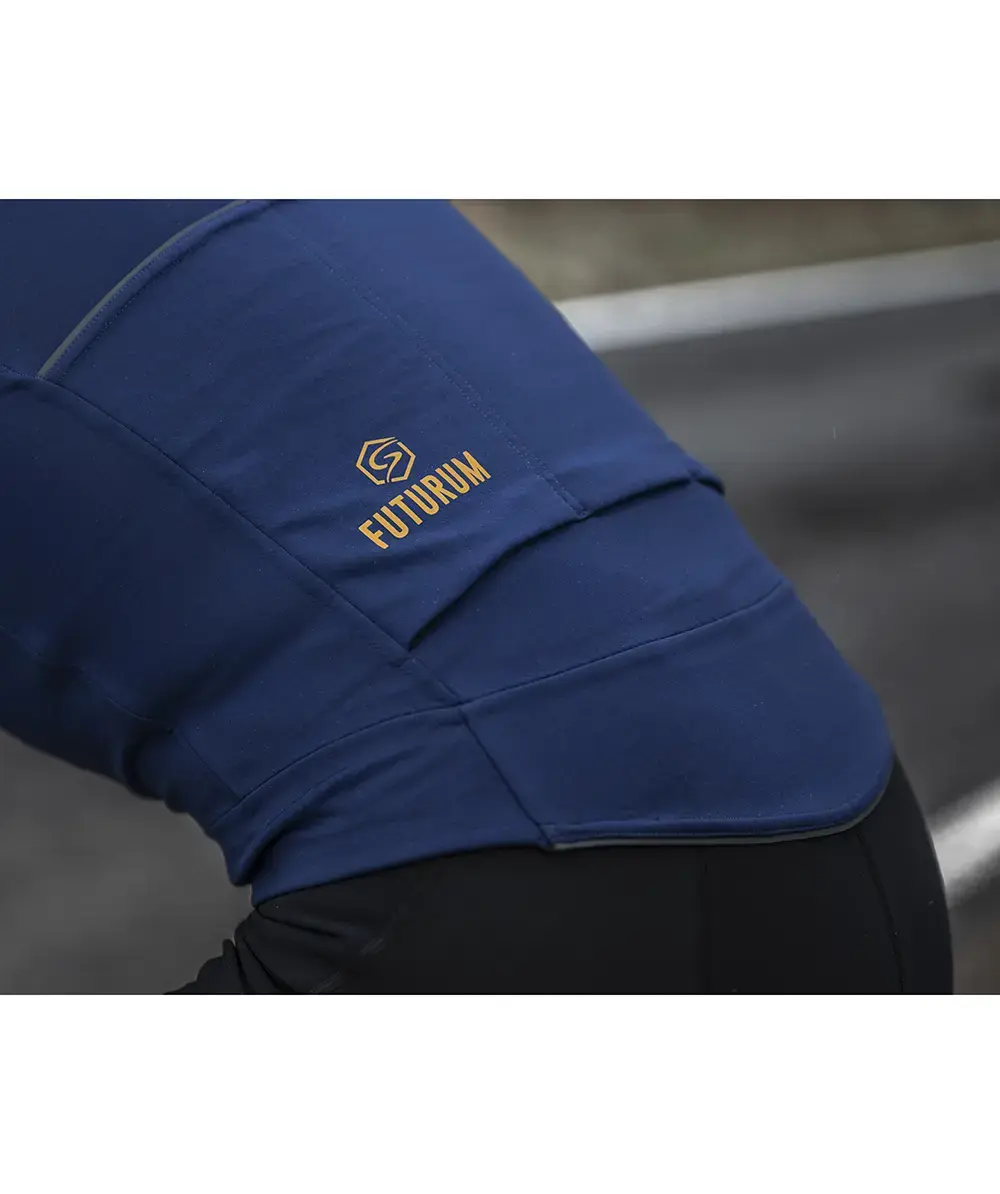 FUTURUM 4 SEASONS PRO Merino Fietsjack Donkerblauw Heren