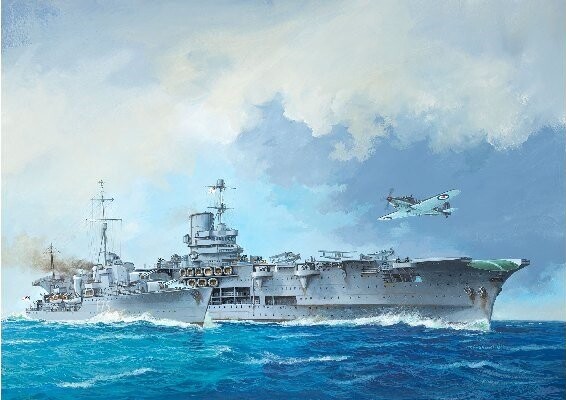 Revell - Hms Ark Royal + Tribal Class Destroyer Skibe Byggesæt - 1:720 - Level 4 - 05149