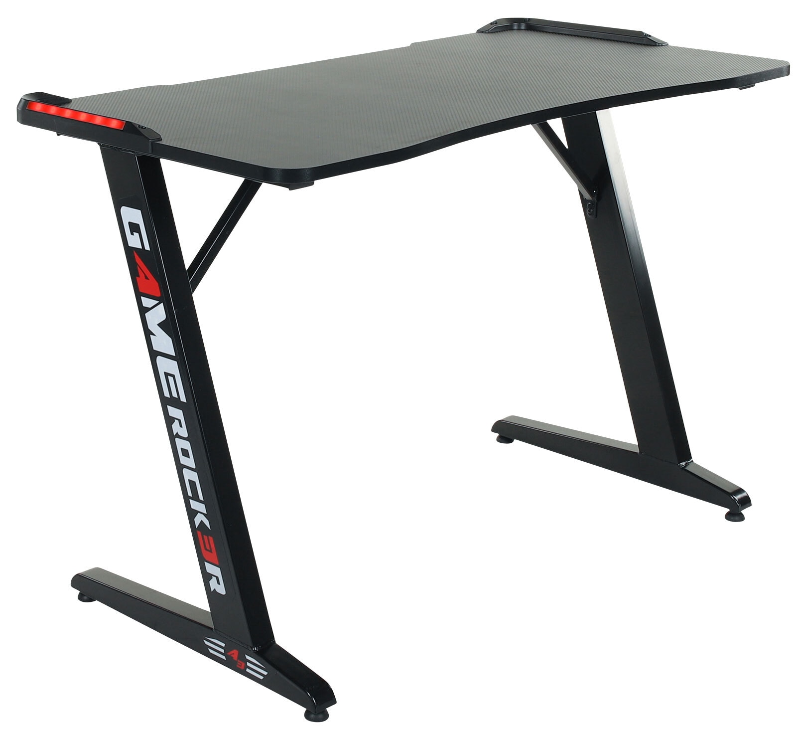Gaming Tisch GAME ROCKER 110 x 60 cm schwarz