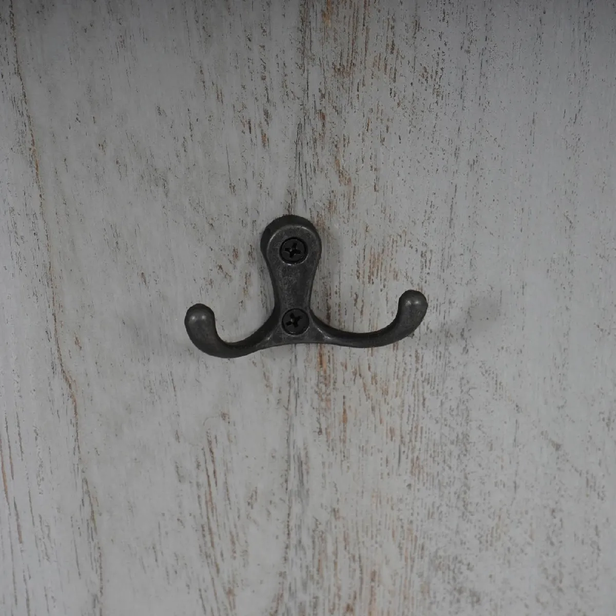Decoshop26 Porte-manteaux muraux - Bois gris vieilli