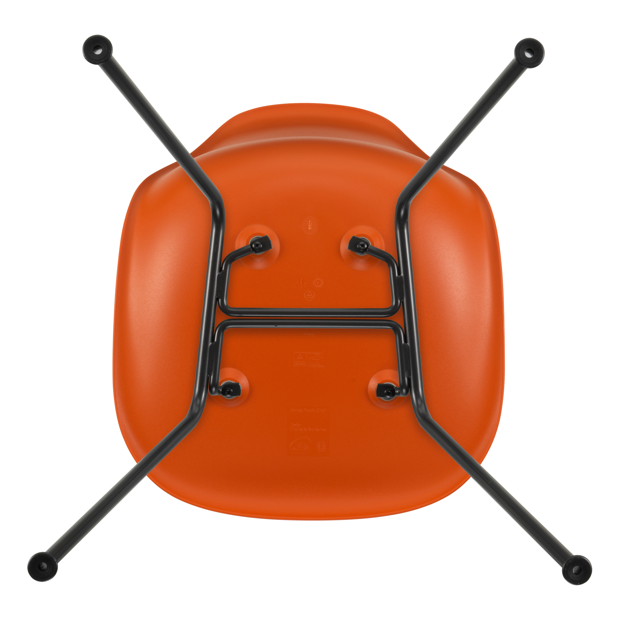 Eetkamerstoel DSX RE zwart Rusty Orange
