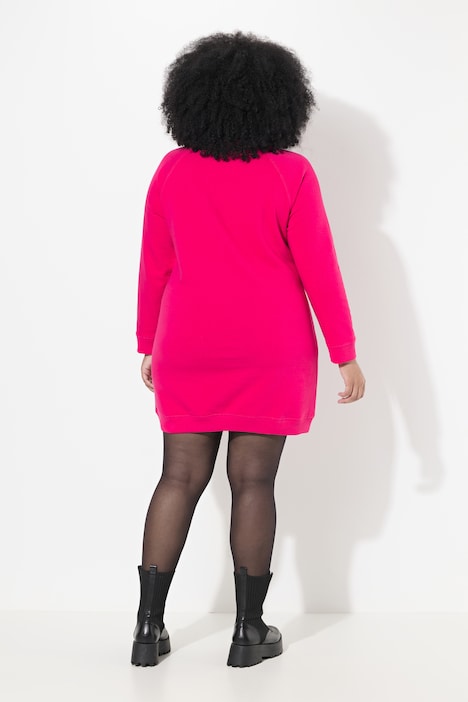 Sweatkleid, Stehkragen, Langarm, Taschen