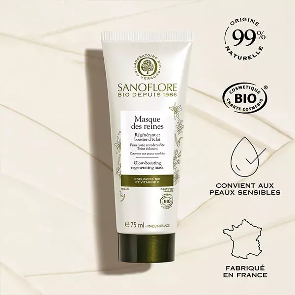 Máscara facial orgânica Sanoflore Queen 75ml