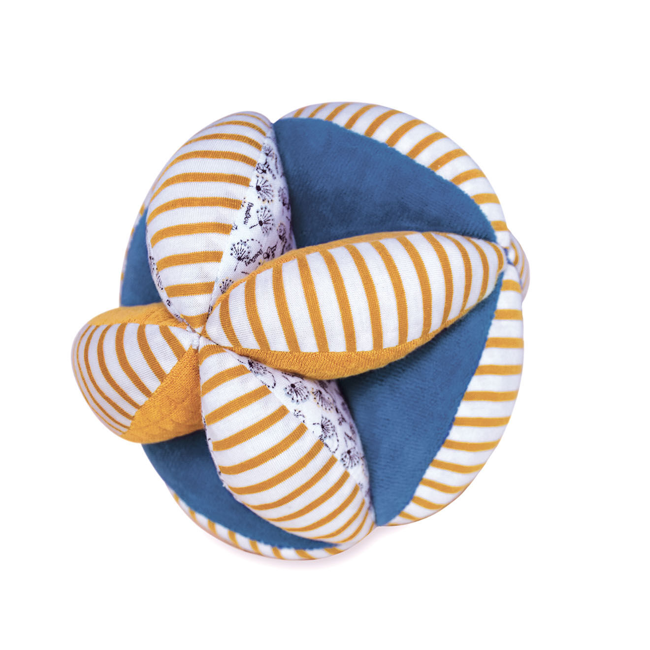 Doudou et Compagnie Balle de préhension avec hochet Pollen l'abeille multicolore (modèle aléatoire)
