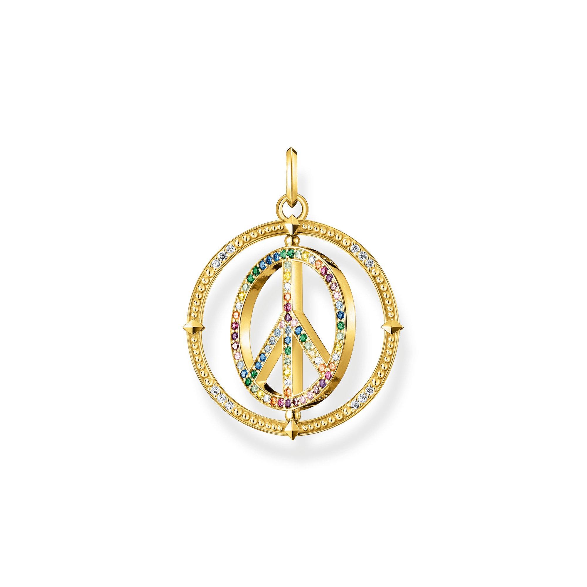 Thomas Sabo Charm Peace Pendant with Colourful Stones