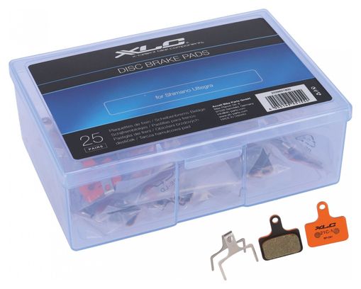 Paire de Plaquettes Organiques XLC BP-S41 pour Shimano Ultegra (25 Paires)