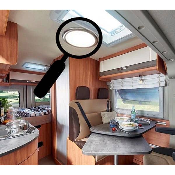 Plafonnier LED 12V 19,5 cm 800LM