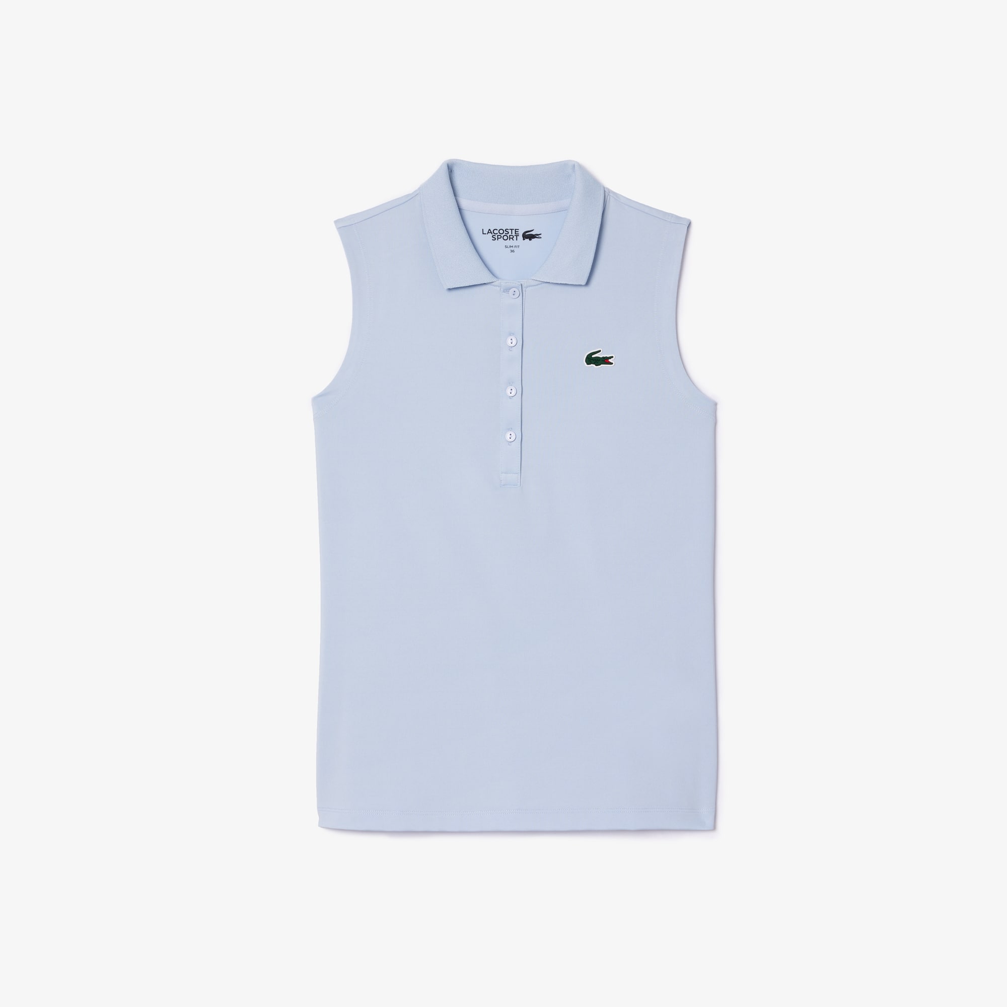 Polo Golf Ultra-Dry slim fit anti-UV stretch Manches Courtes - Bleu - Lacoste - Femme