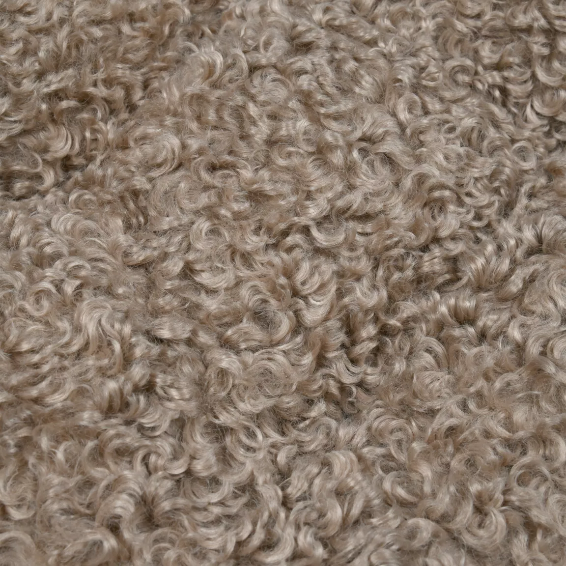 Coussin de chaise carré bouclette (38 x 38 cm) Cosylife Taupe