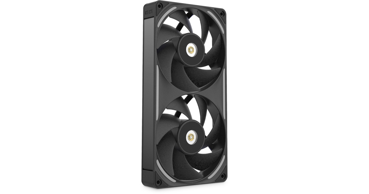 NZXTF240X RGB case fans  (Zwart, 2 stuks, 240 x 120 x 30 mm, PWM)