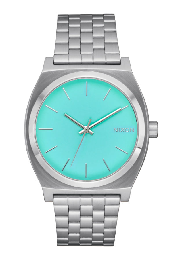 Nixon Time Teller Silver / Turquoise A045-2084