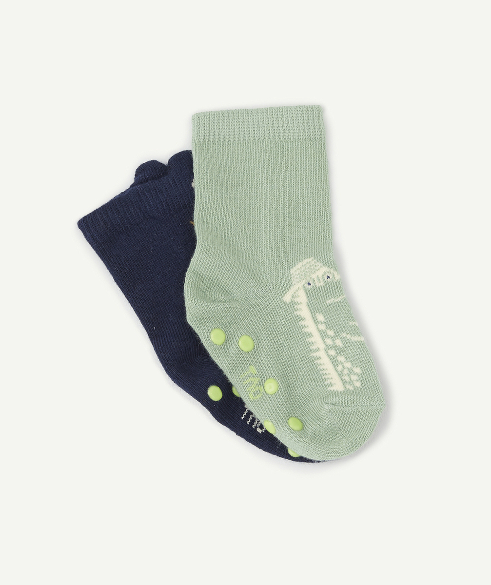 LOT DE 2 PAIRES DE CHAUSSETTES ANTI-DÉRAPANTES CROCODILES