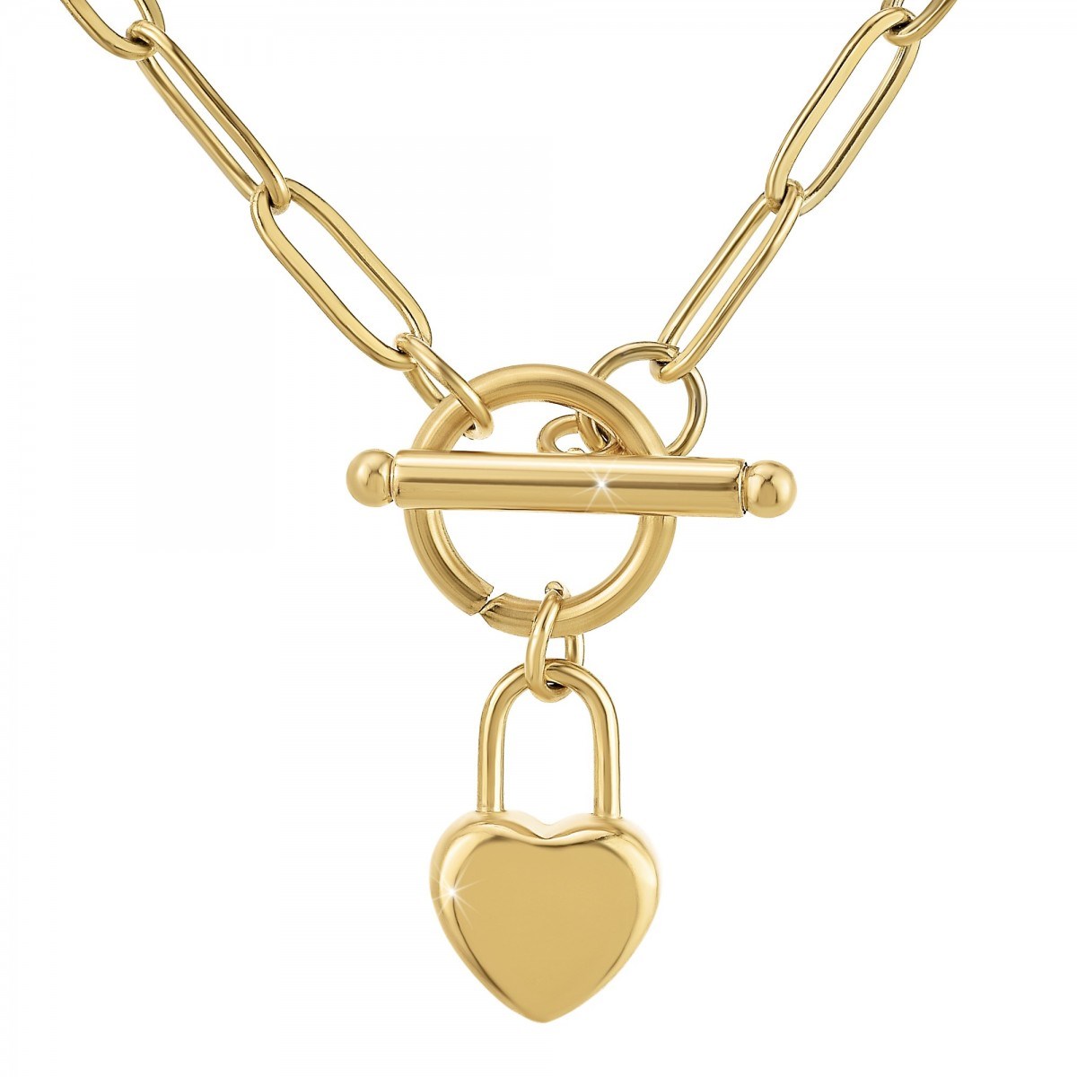 Collier coeur par SC Bohème en acier inoxydable