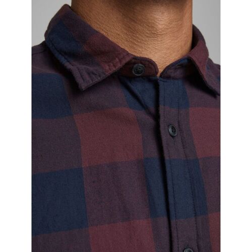 Jack & Jones - 12181602 GINGHAM-PORT ROYAL Rojo