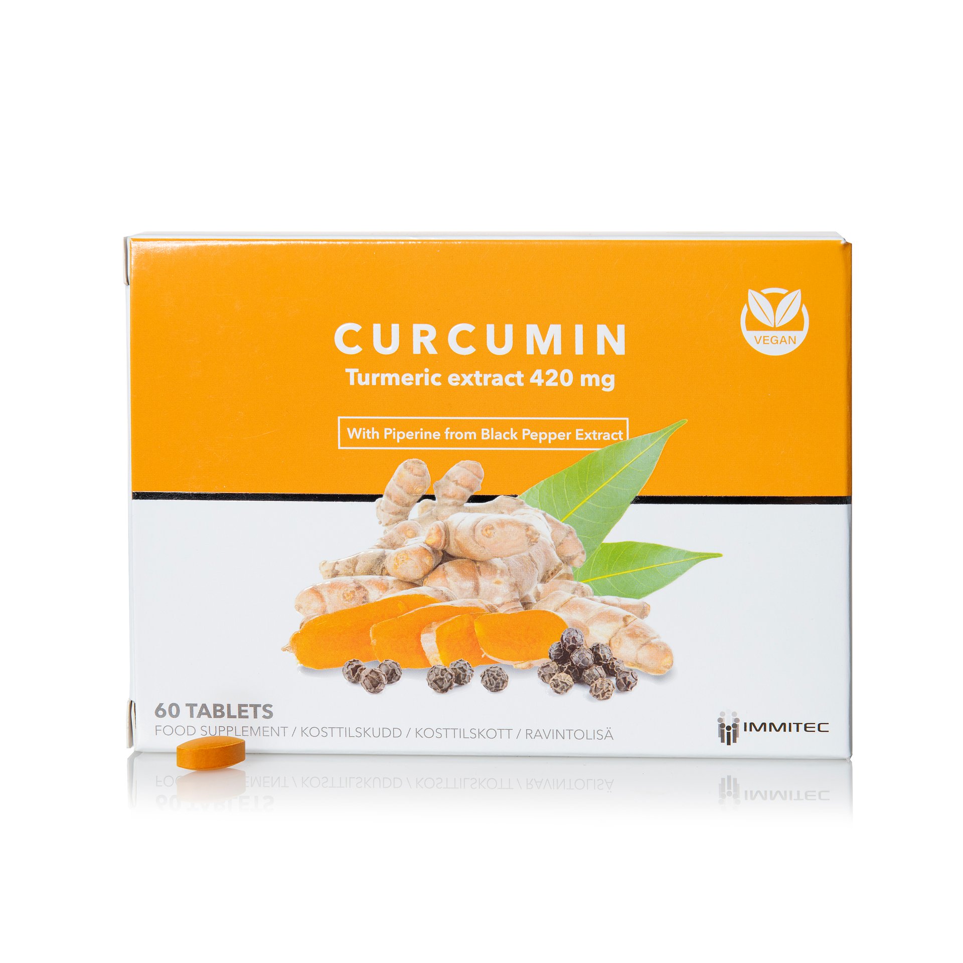 Curcumin Turmeric Extract 60 tabletter