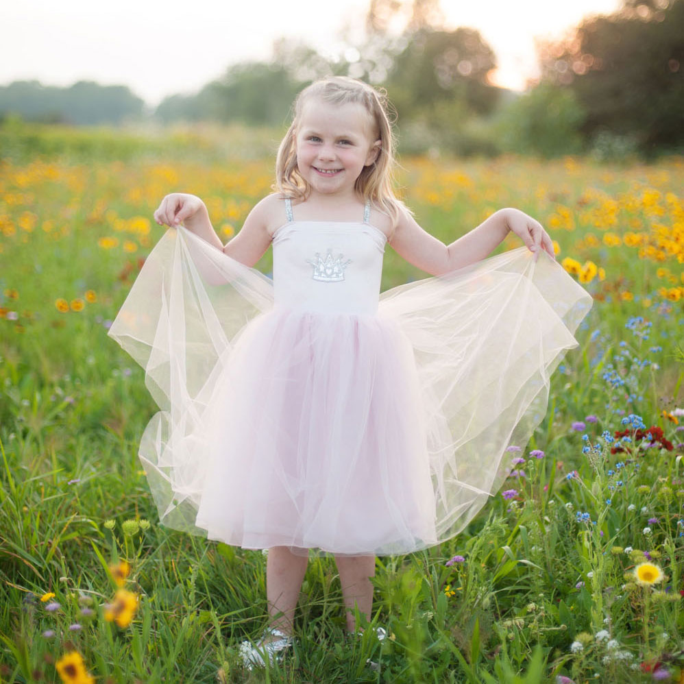 Verkleedjurk Prinses Roze, 5-6 jaar