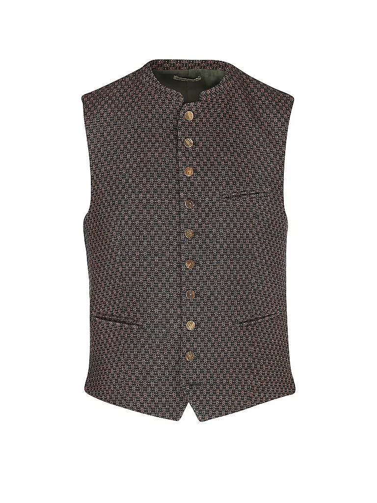 GOTTSEIDANK Trachten Gilet KONSTANTIN dunkelrot