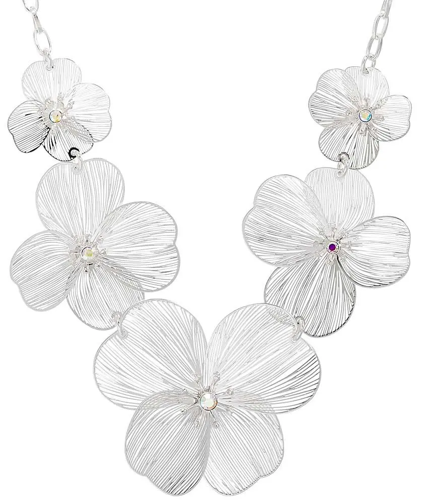 Kette - Silver Petal