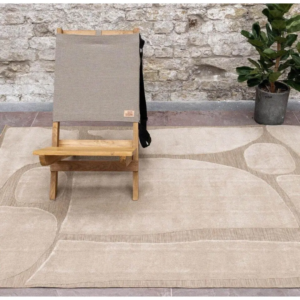 Interieur05 buitenkleed Stone bruin - 230 x 160 cm