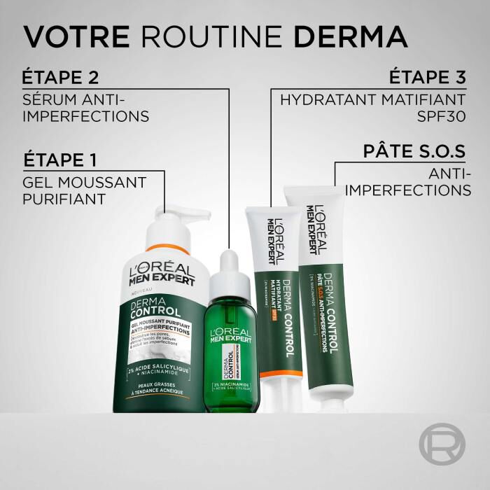 Men Expert Derma Control Pâte S.O.S Anti-Imperfections Niacinamide