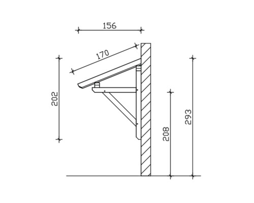 SKAN HOLZ Luifel Paderborn 1 wit 242x156 cm