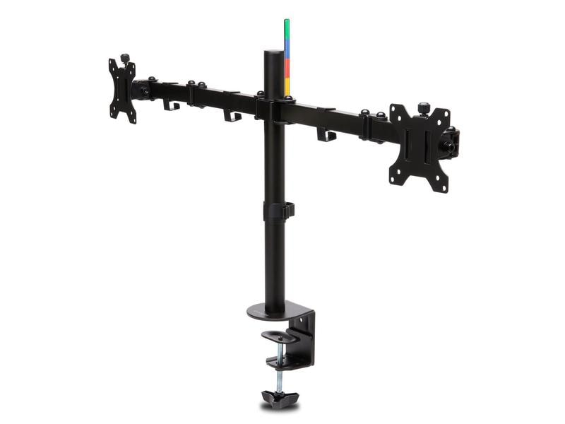 Kensington Tischhalterung SmartFit Ergo bis 8 kg – Schwarz Ergonomischer, verlängerter dual Monitorarm mit flexiblen Einstellungsmöglichkeiten