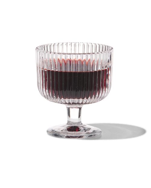 verre apéritif Bergen rayure relief 70ml
