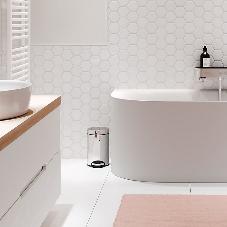 Poubelle de salle de bains à pédale 3 litres, chromé, Hansgrohe